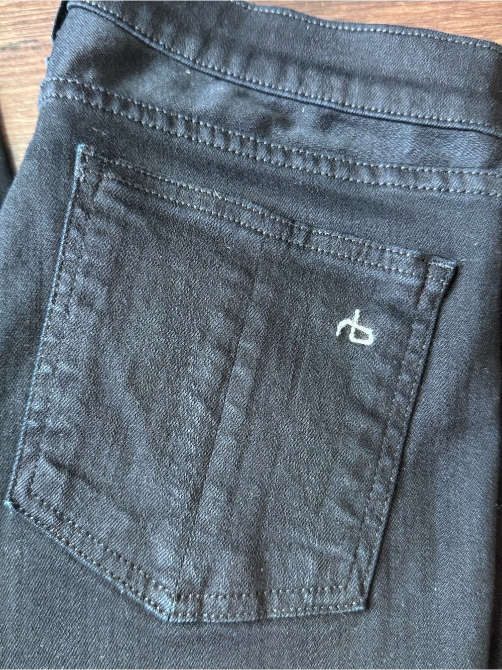 Rag & Bone Jeans Womens Size 29 Black Wash Skinny 5 Pocket Zip Fly W1502K520